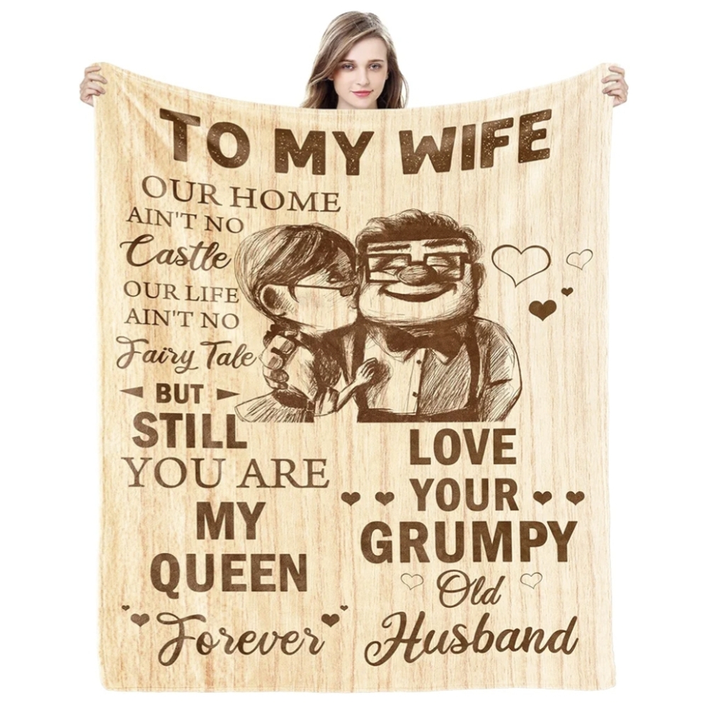Fleece To My Wife Blanket 80 x 60"